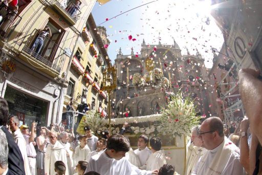 procesión de la Custodia en el corpus de Granada